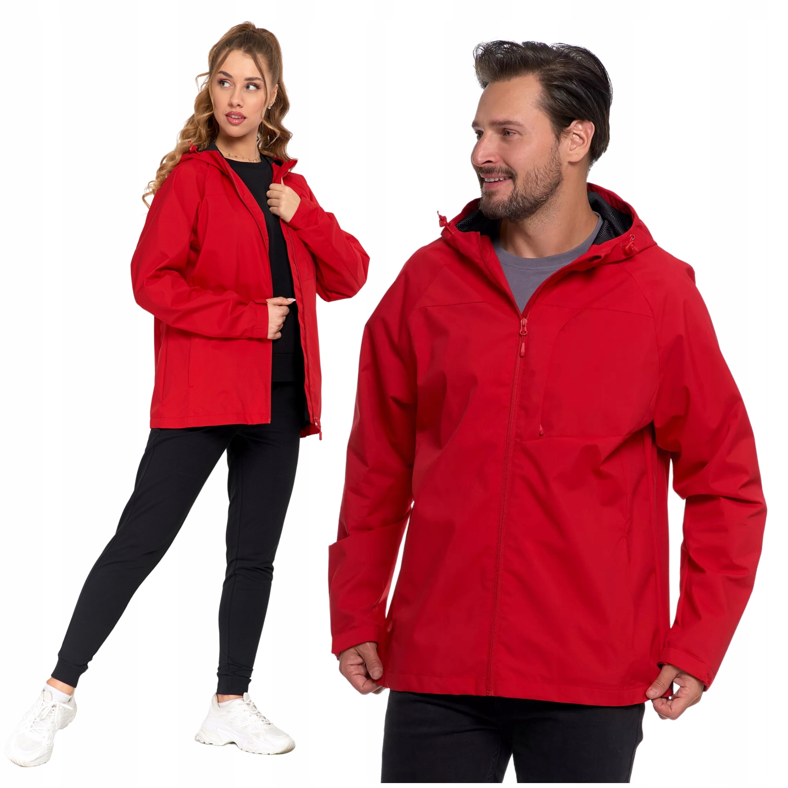 Unisex přechodová bunda proti dešti s kapucí Pohodlná Módní Moraj L