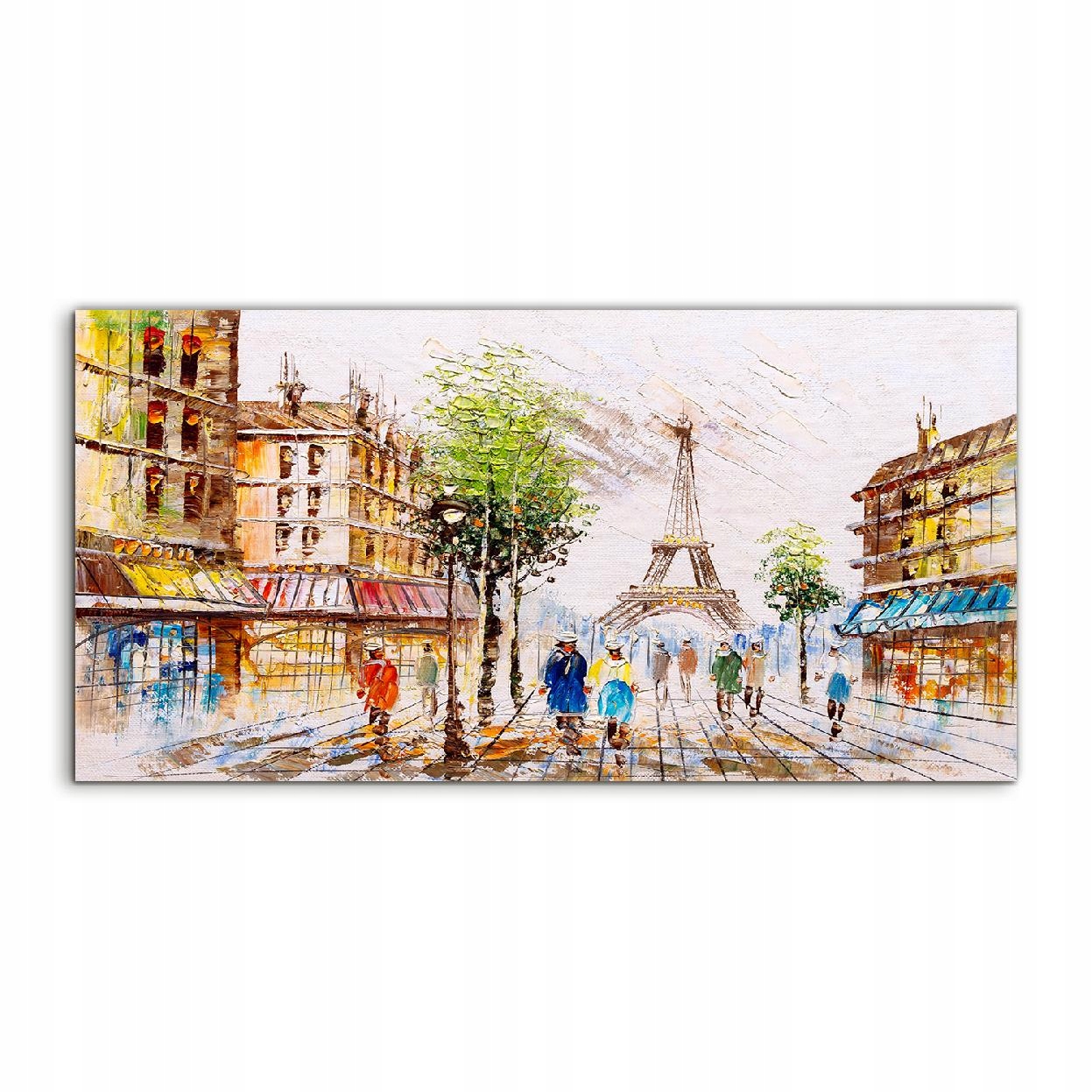 Obraz 140x70 moderný Paríž Eiffelova závesná veža