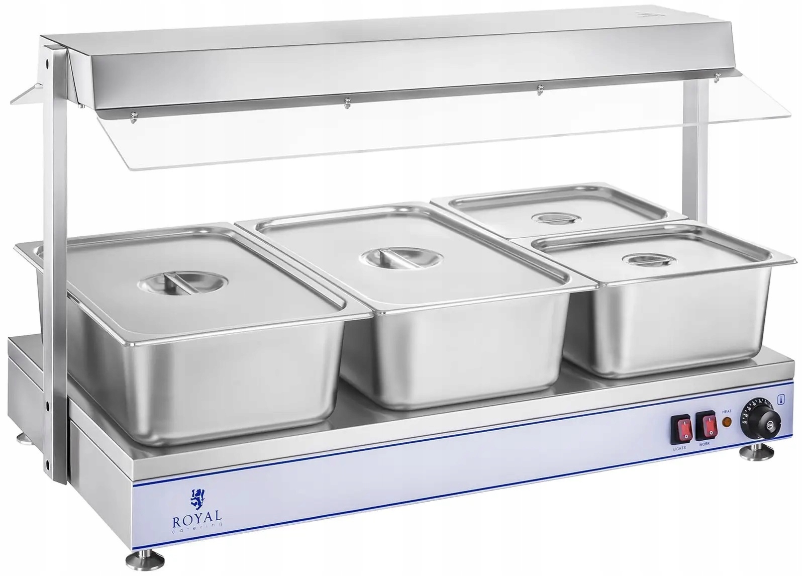 Płyta grzewcza 100x50 cm 1550W 3 halogeny Royal Catering RCHP-100H 10010383