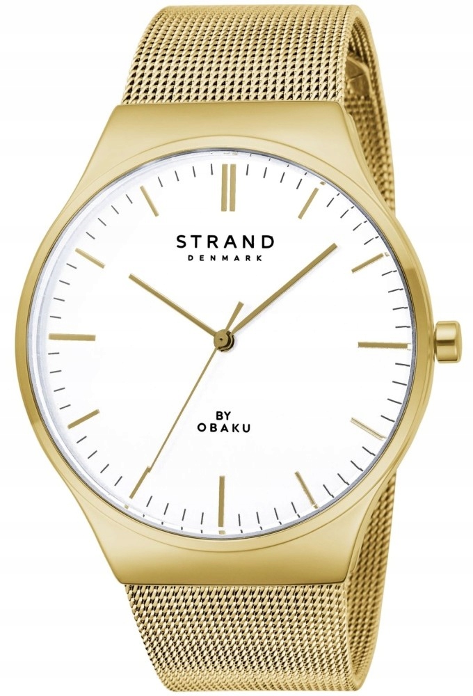 Nové Originální dámské hodinky Strand by Obaku S717LXGWMG zlaté, krabička