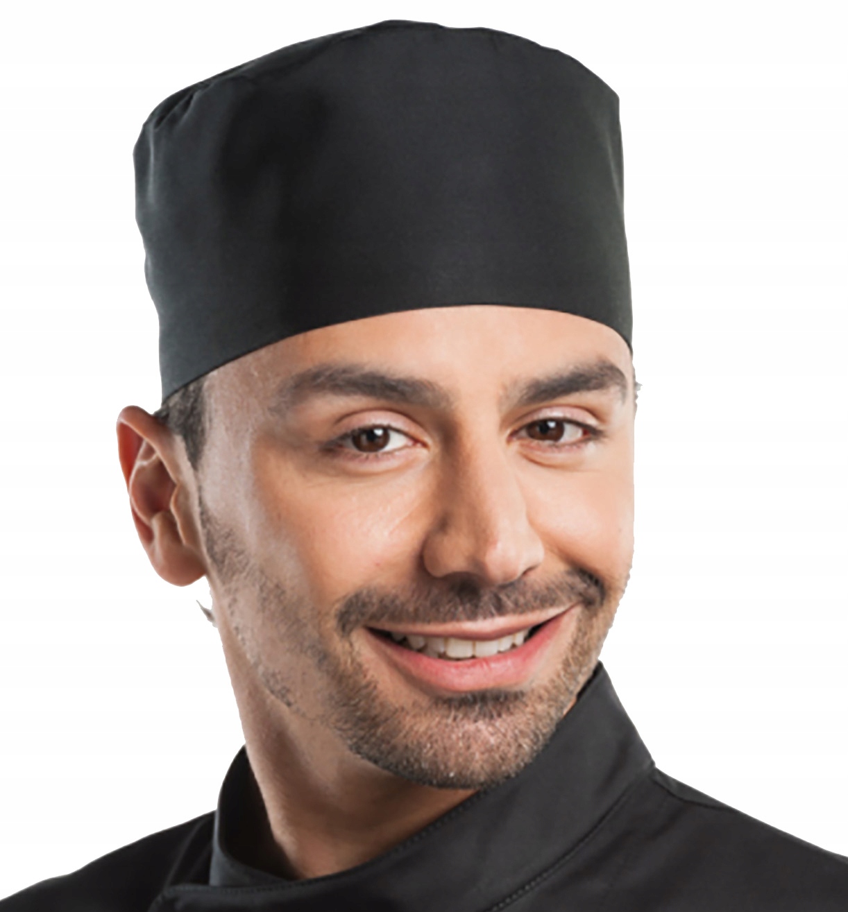 

Czapka Kucharska Krótka Czarna Gastronomiczna L/XL