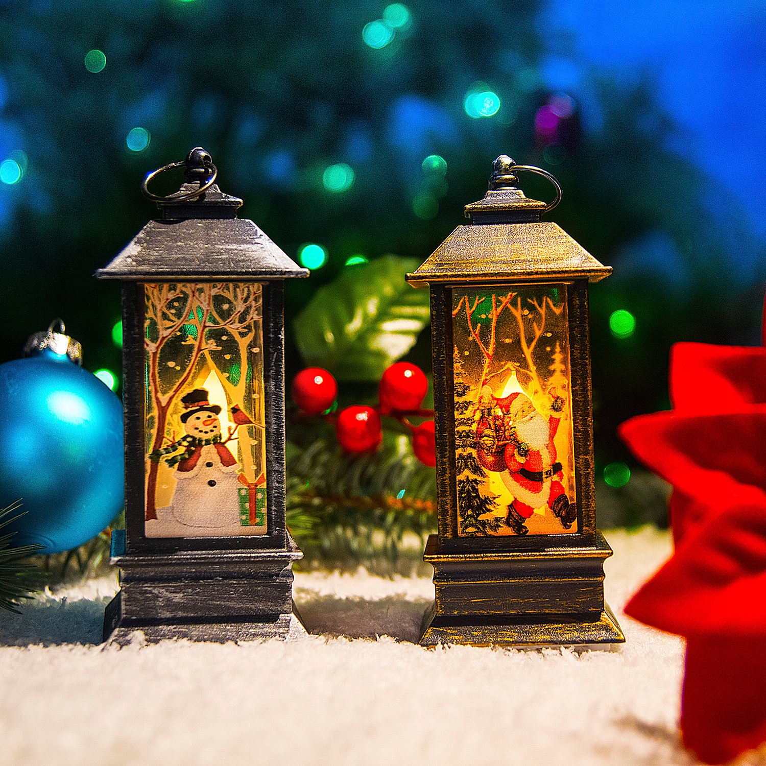 LAMPION LED LATARENKA NA ŚWIĘTA BOŻE NARODZENIE Rodzaj lampion