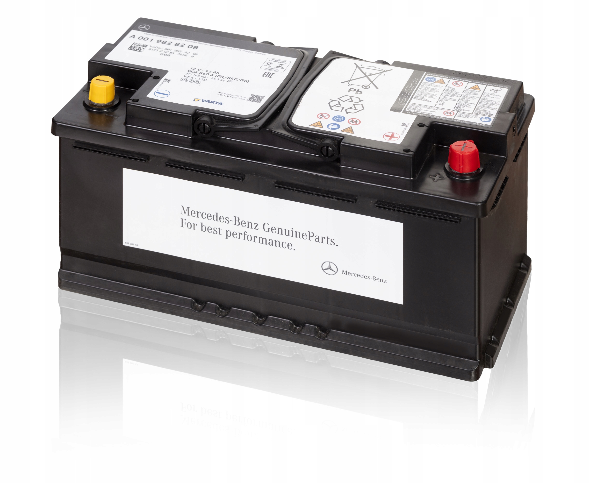 Akumulator MERCEDES BENZ OE 92Ah 850A AGM