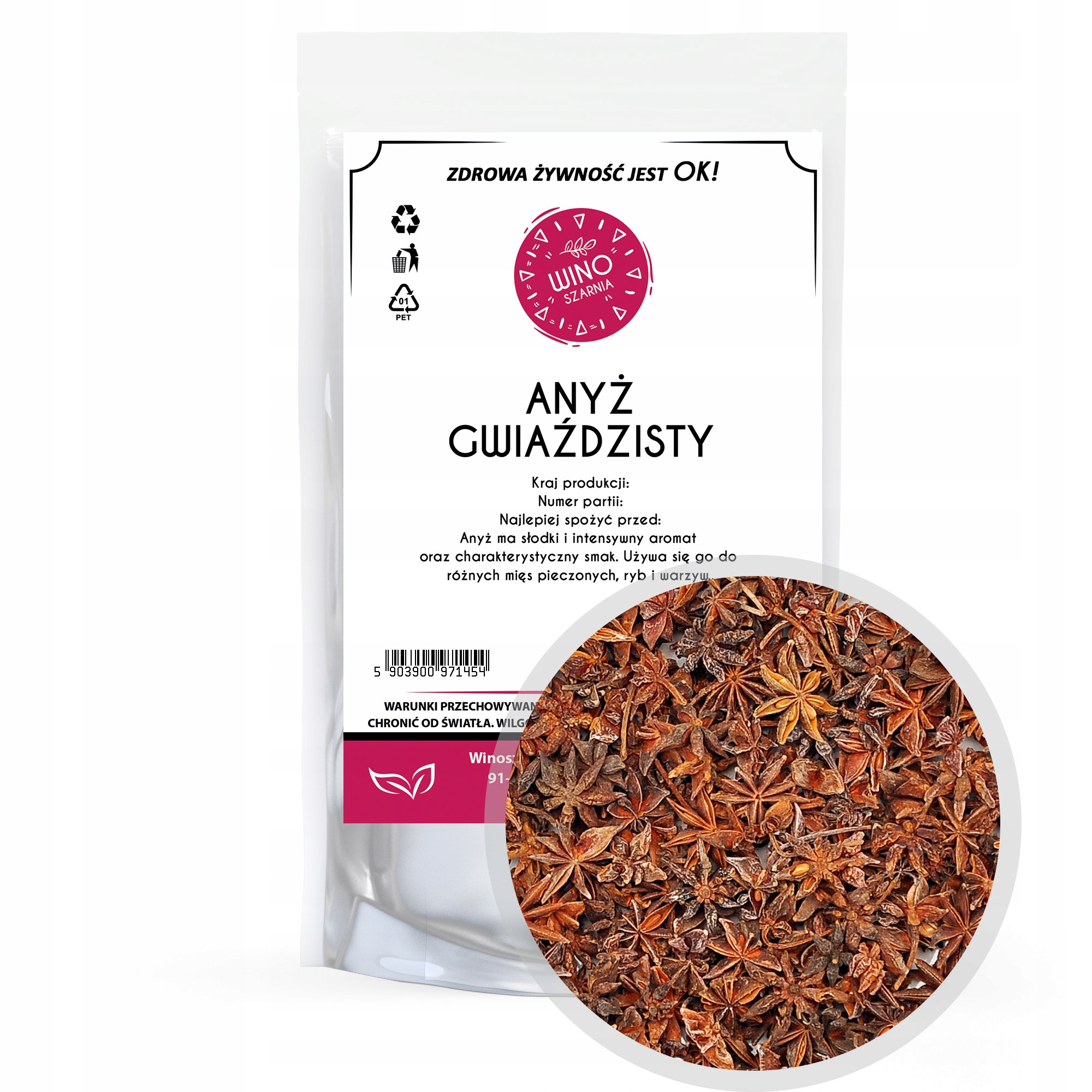 Levně 5 x Winoszarnia Anýz celé hvězdičky – 50 g