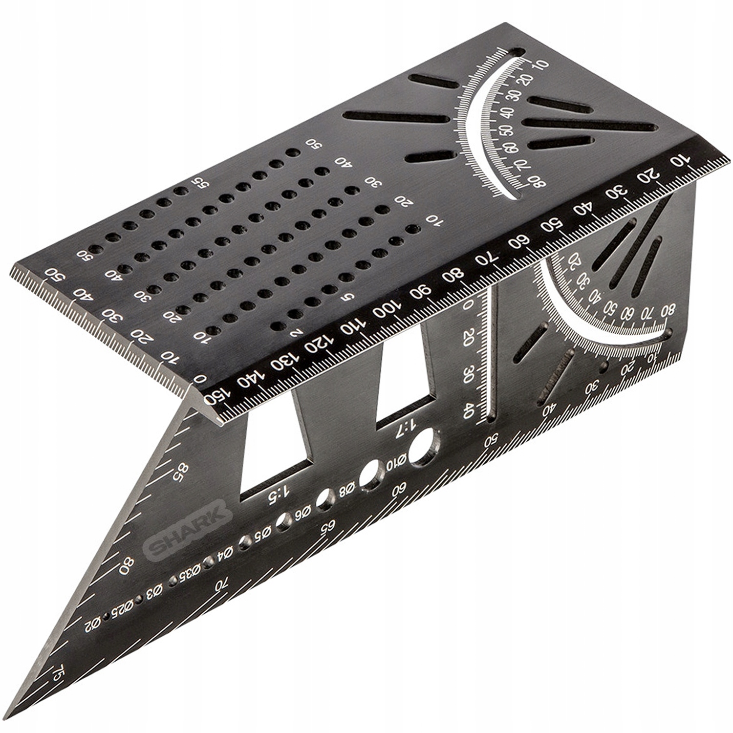 

Kątownik 3D aluminiowy Stolarski japoński Shark