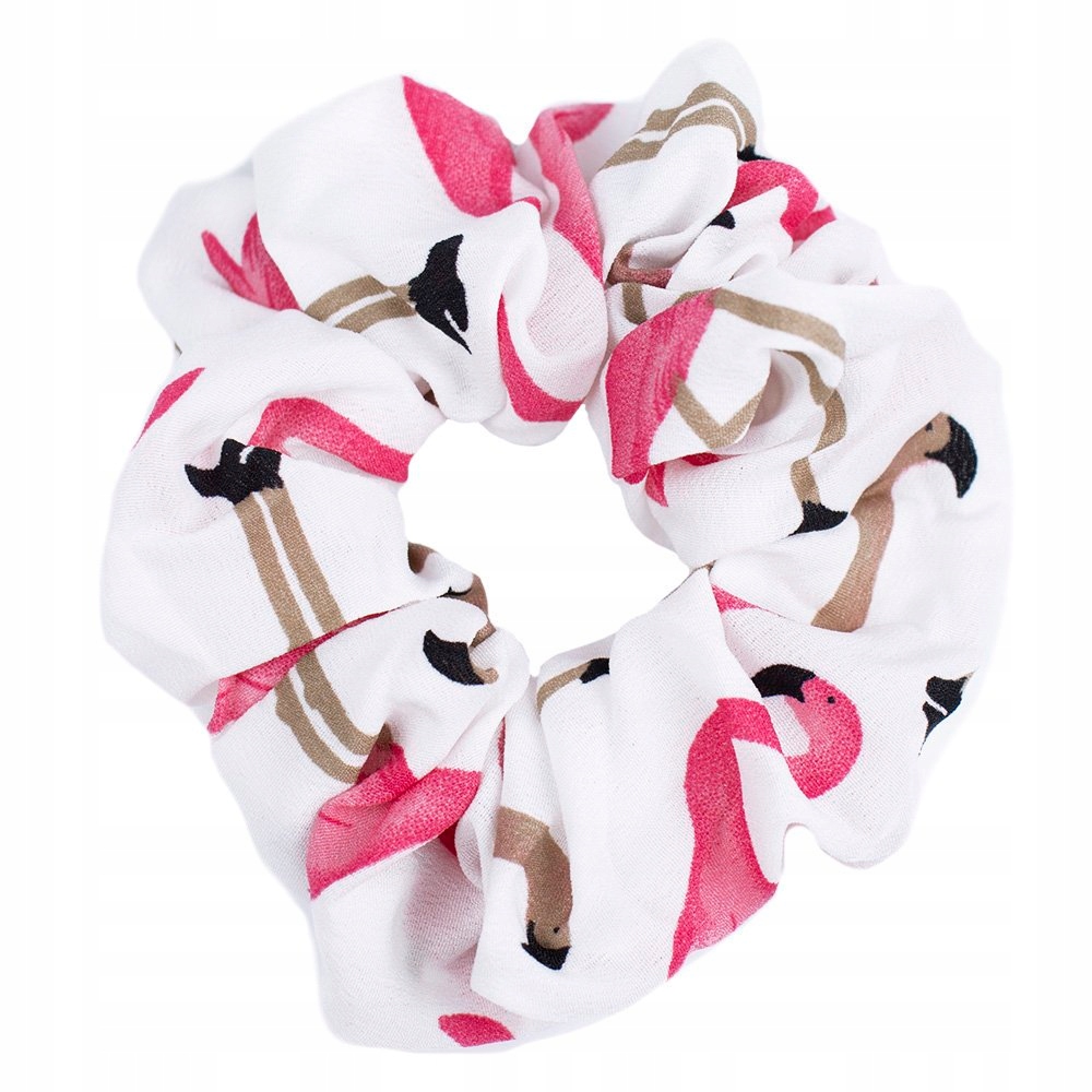 

Gumka Do Włosów scrunchies Frotka biała Flaming