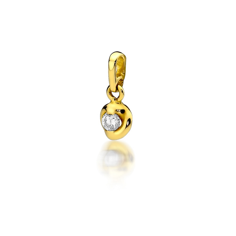 

Złota Zawieszka Klasyczna 585 Brylant 0,10 ct