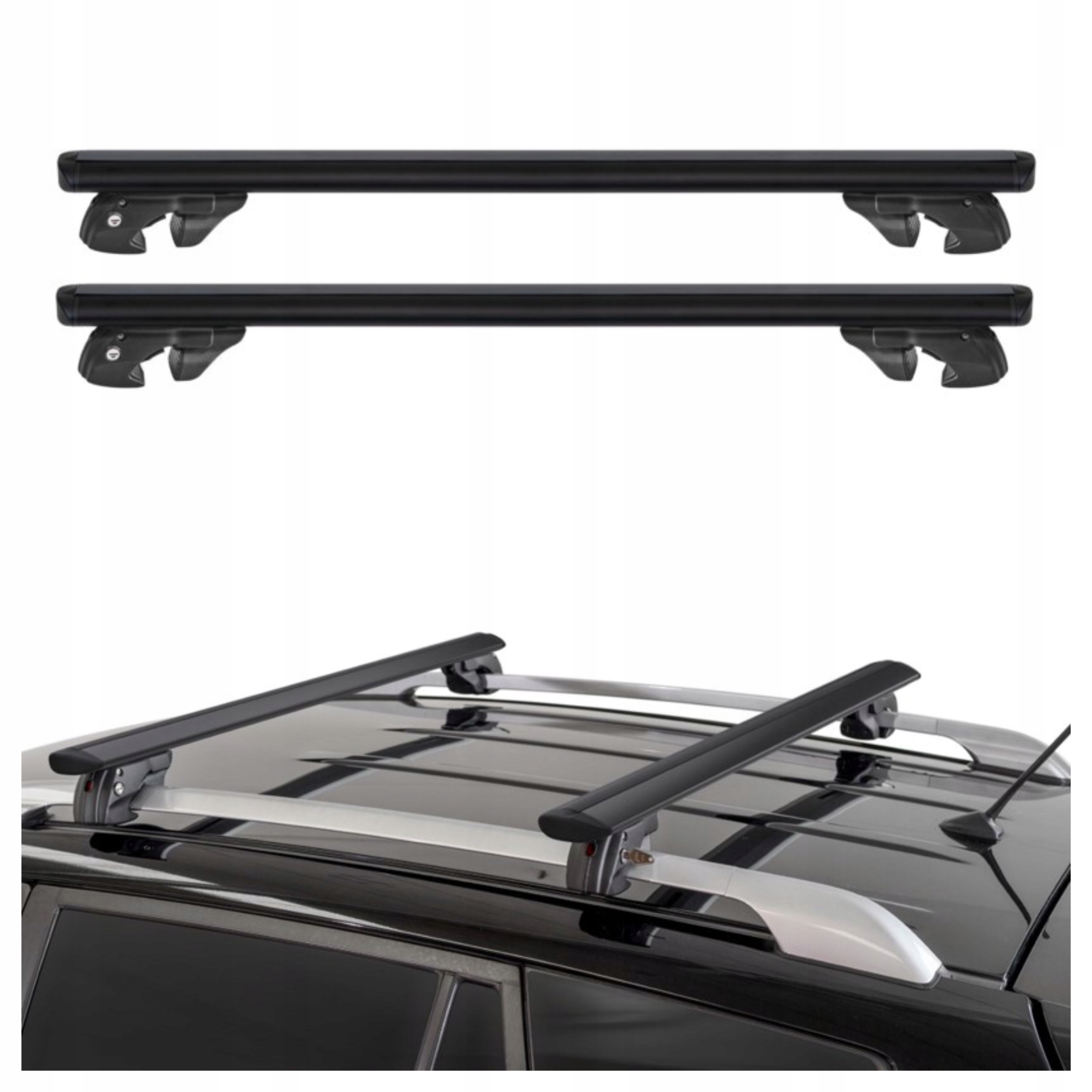 Strešný nosič Menabo Fender XL Black pre Klasické Relingy