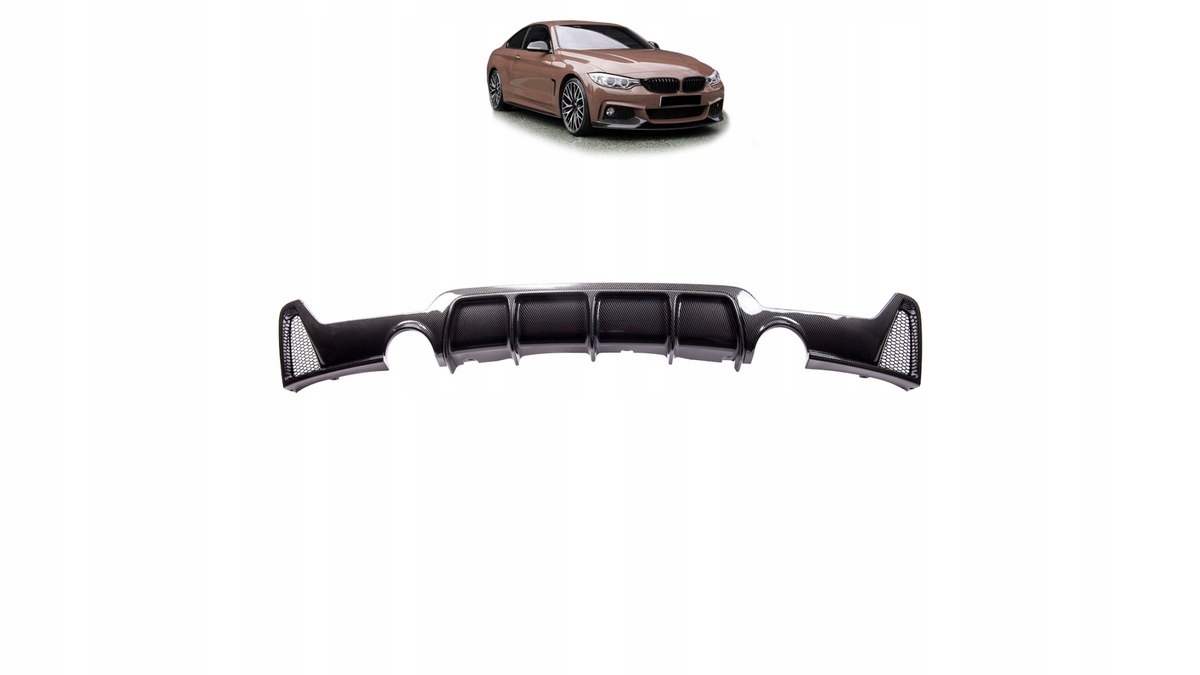 Difuzér Bmw 4 F32 F33 F36 zadný Carbon Look