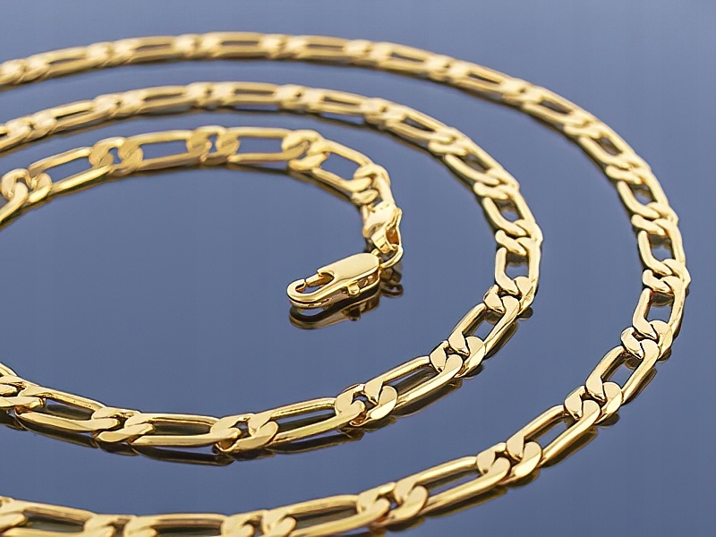 

Złoty Łańcuch Figaro 14k / 60cm / 5mm ! Jakość !