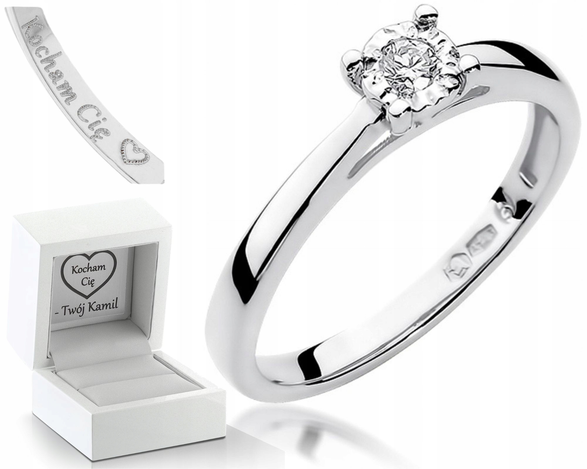 Prstýnek S Briliantem 0,08 Ct B. Zlato, Zlato