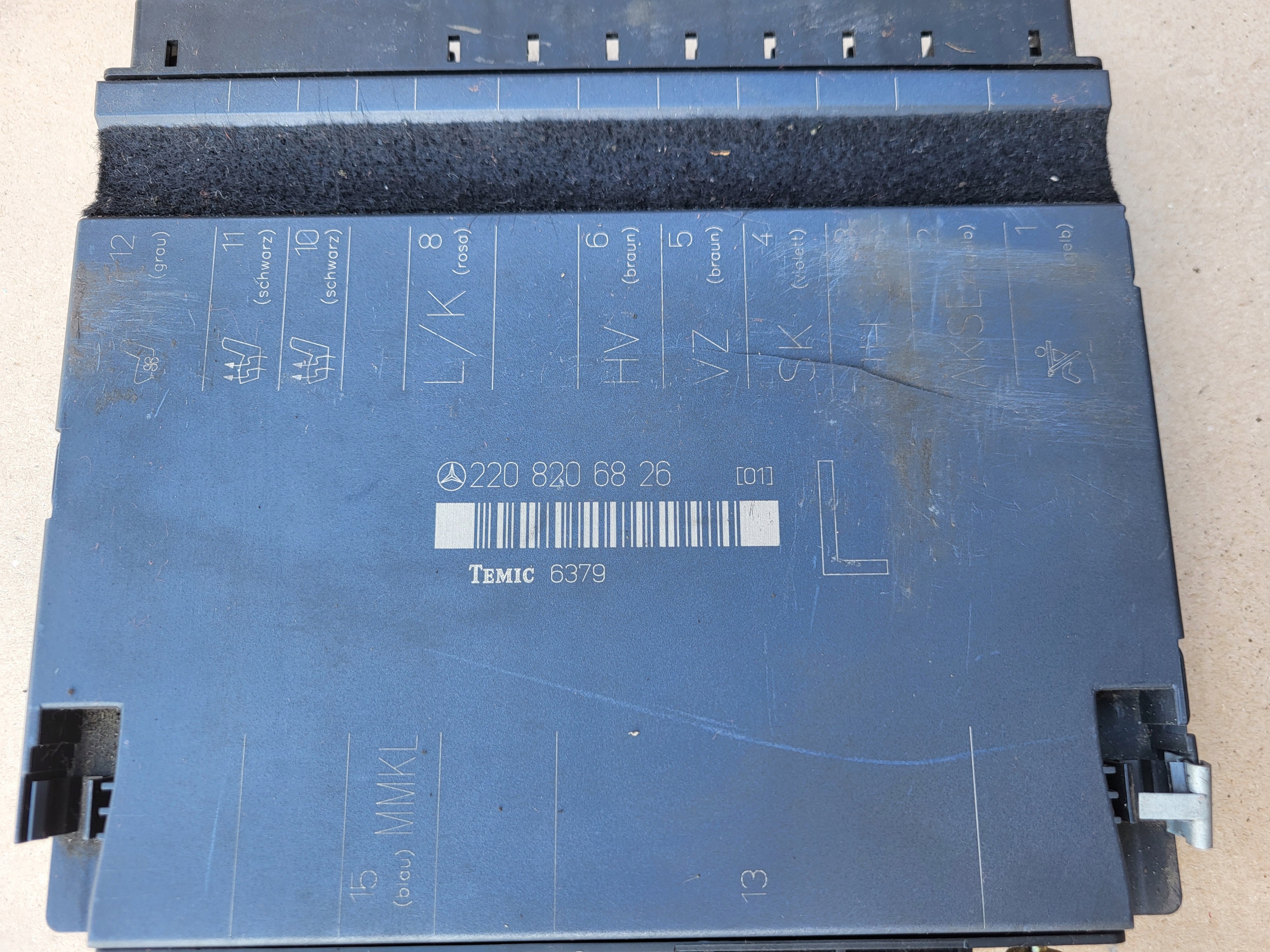 module control unit seat left front MERCEDES S-KL W220 3.2 CDI 2208206826 OE