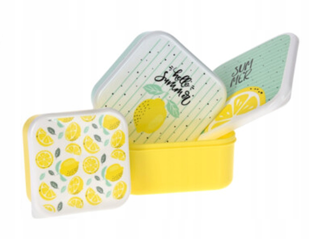 POJEMNIKI DO ŻYWNOŚCI przekąsek komplet zestaw x3 Marka Excellent Houseware