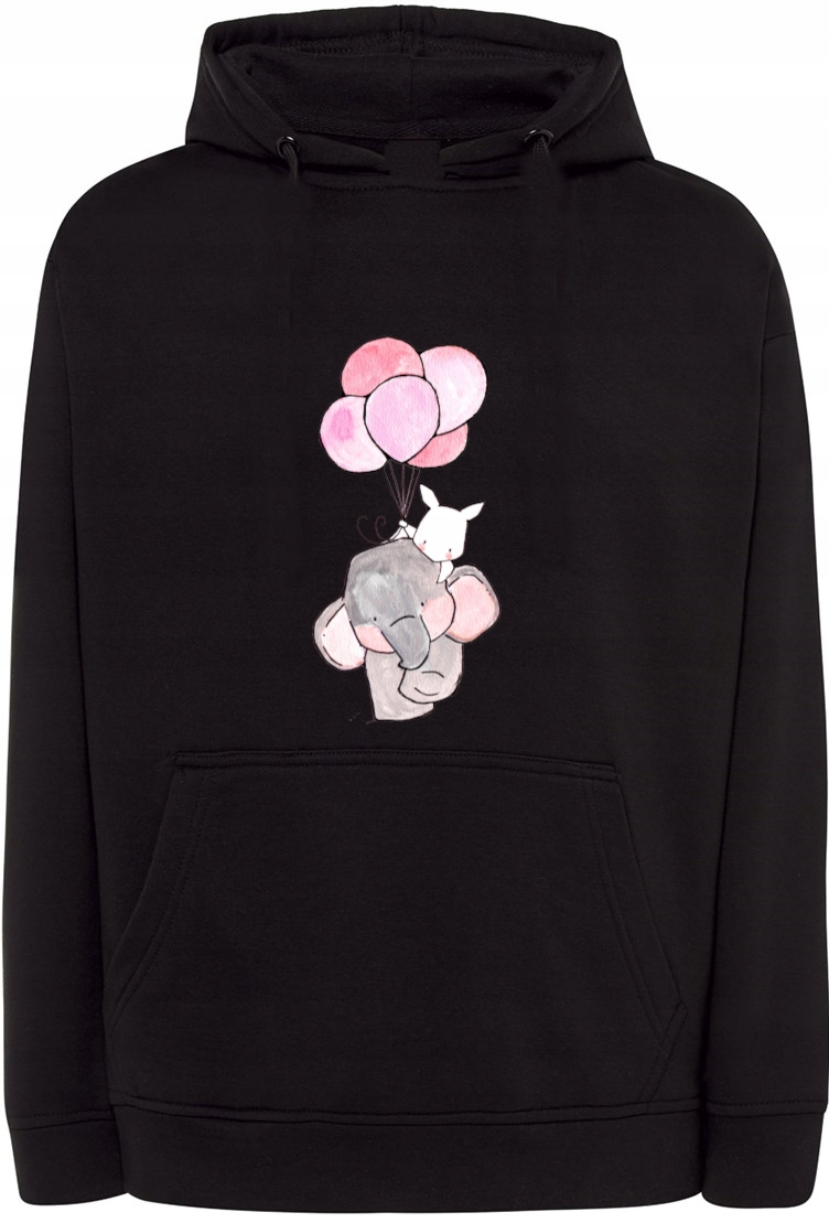 Valentýnská Mikina s potiskem Slon Balónky r.XXL