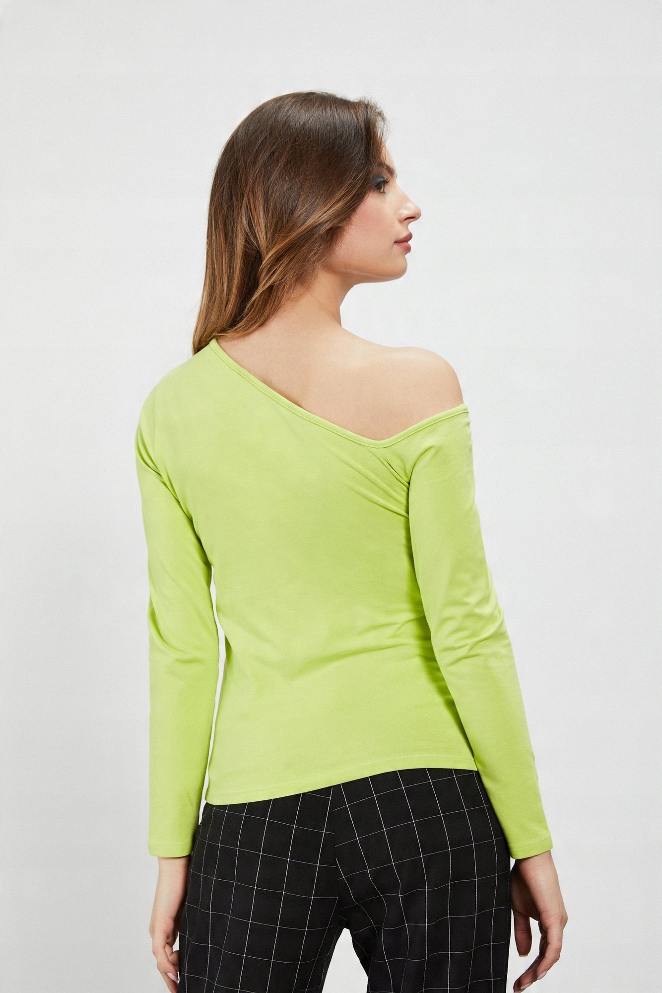 

Moodo Bluzka asymetryczna L-TS-3118 Lime; Xs