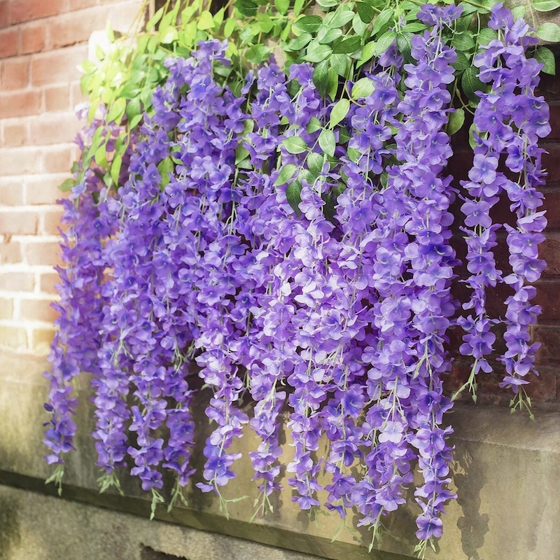 

12x Glicynia wisteria girlanda zwis kwiaty fiolet