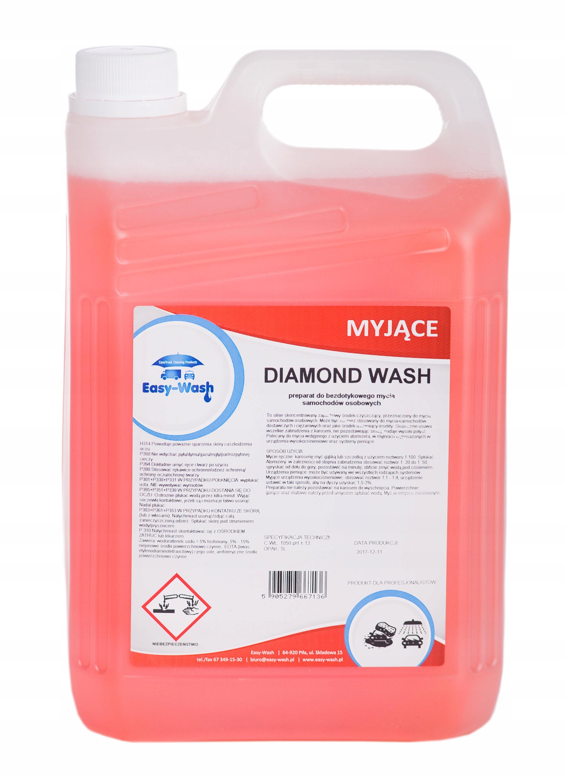 Nerta Easy Diamond Wash Přípravek Na Bezdotykové Mytí Automobilů 5 l
