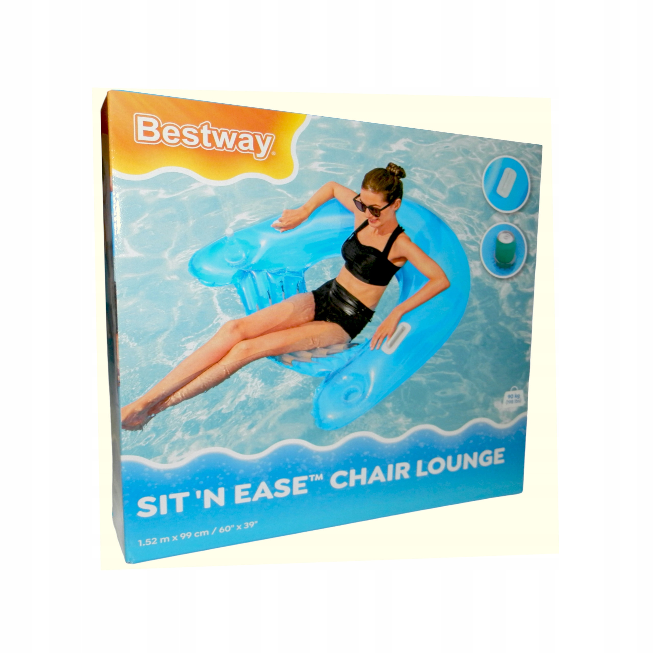 Fotel materac dmuchany do pływania bestway 43118N Szerokość produktu 99 cm