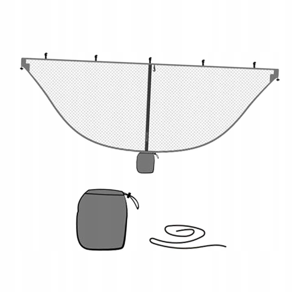 hamak siatka na owady siatka hamakowa szary