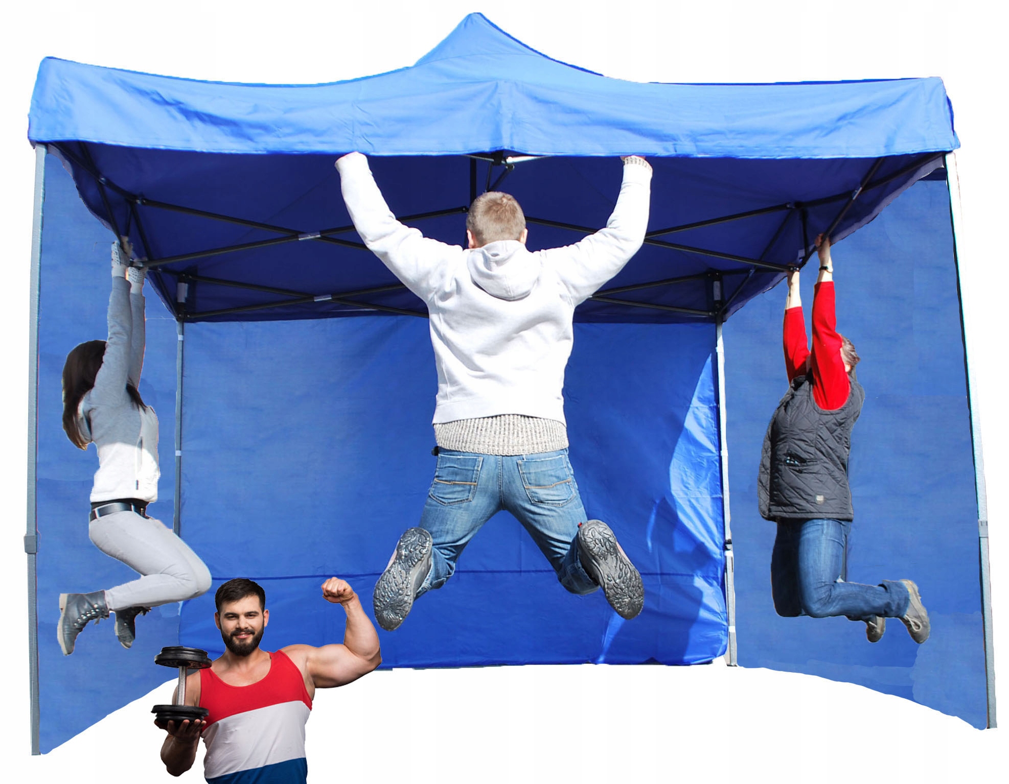 34KG 3x3 Extra Moc Namiot Ogrodowy Pawilon Handlowy Targowy Składany Turek