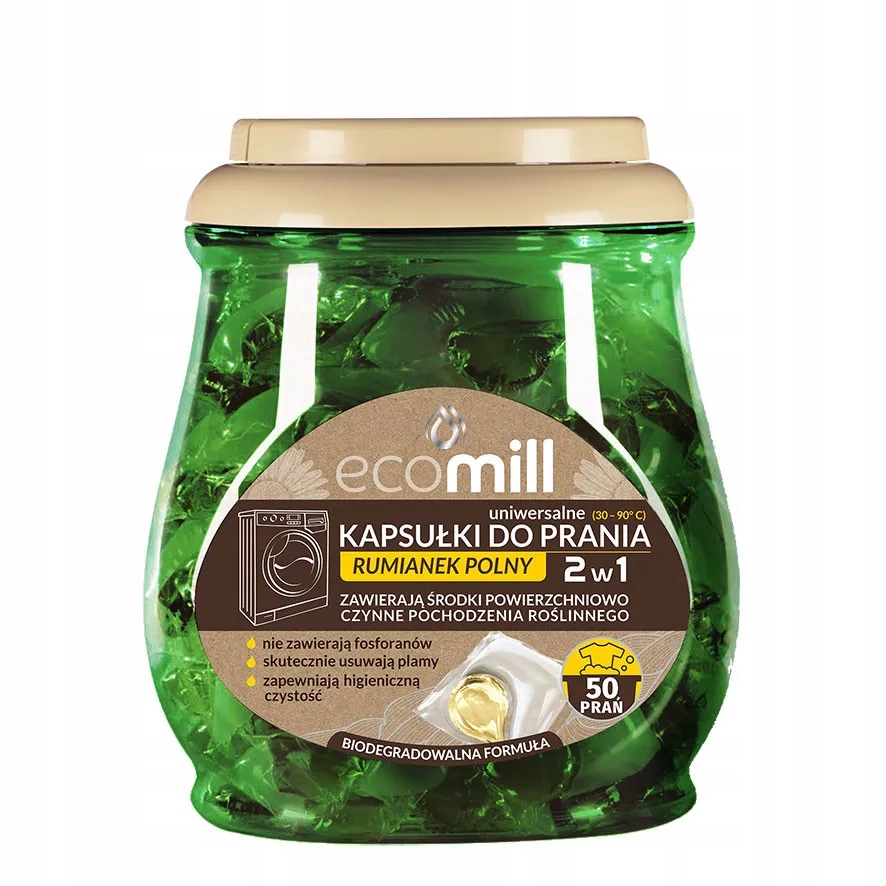 

MILL Eco Uniwersalne kapsułki do prania 2w1, 50szt
