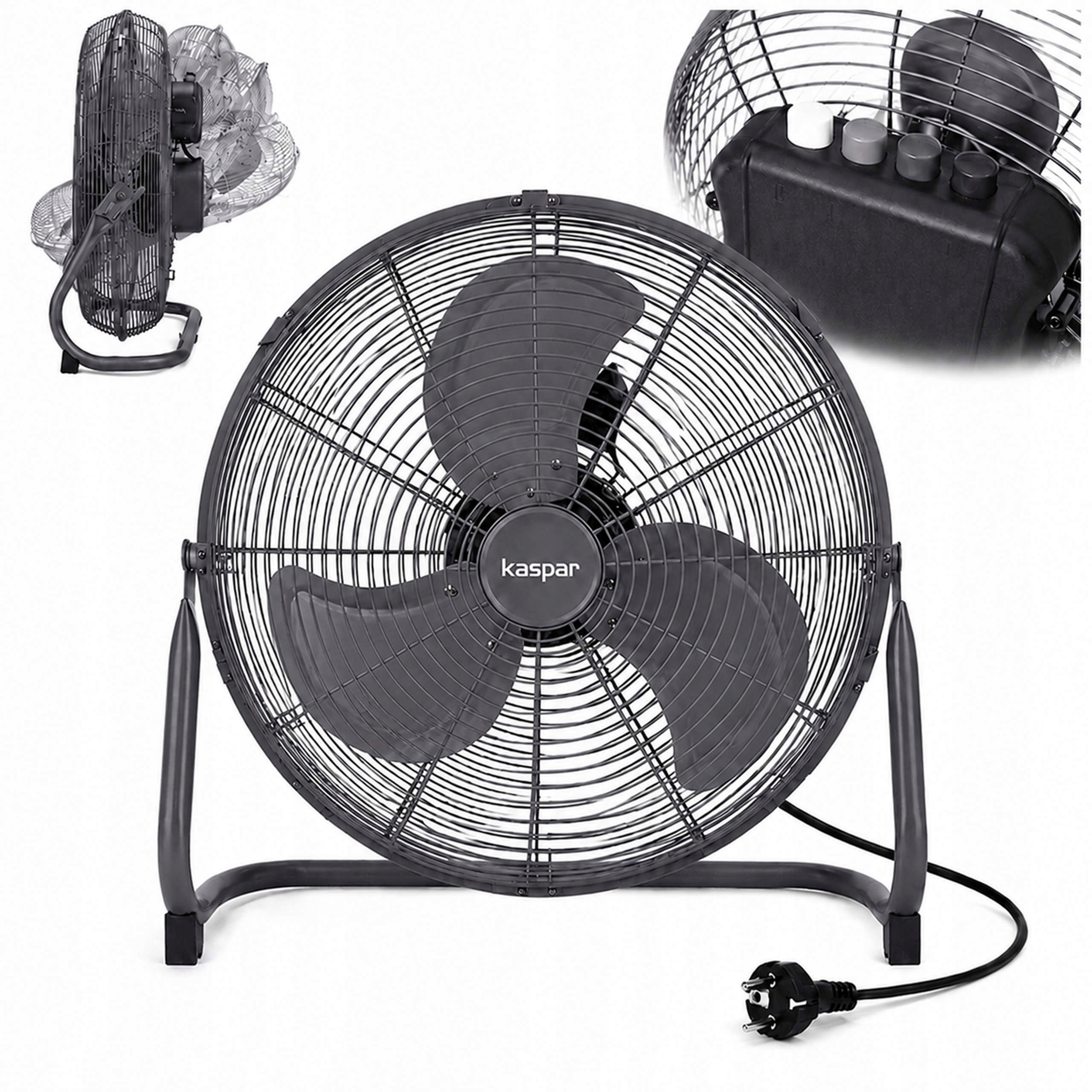 Stojací Ventilátor Podlahový Cirkulátor Výkonný 200 W Regulácia Výkonu