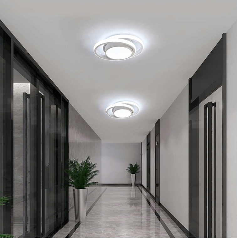 LAMPA SUFITOWA PLAFON LED ŻYRANDOL RING NOWOCZESNE 32W 6500K DO SALONU Głębokość produktu 6.2 cm