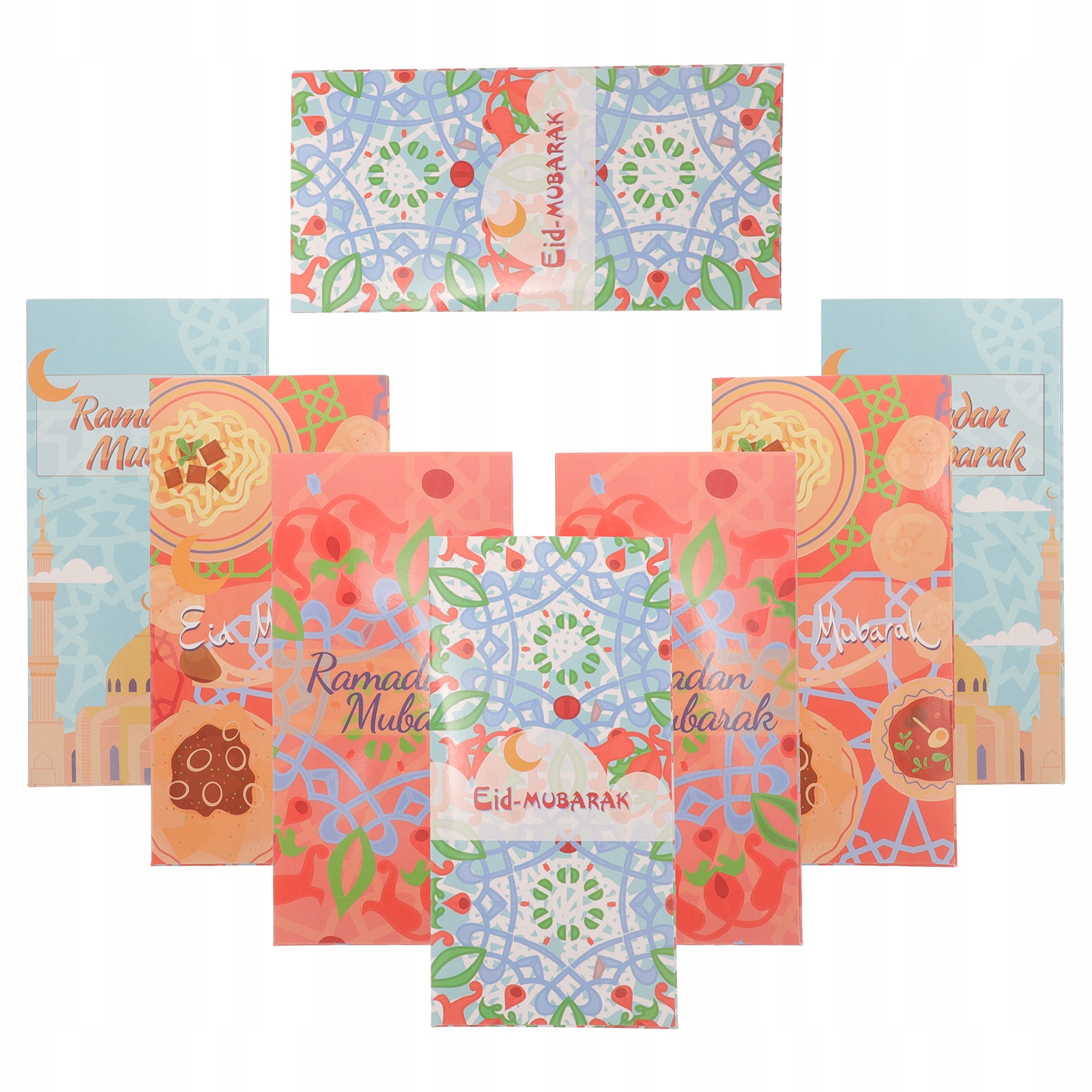 PORTFELE KOPERTOWE EID -ADHA CZERWONE 8 SZT