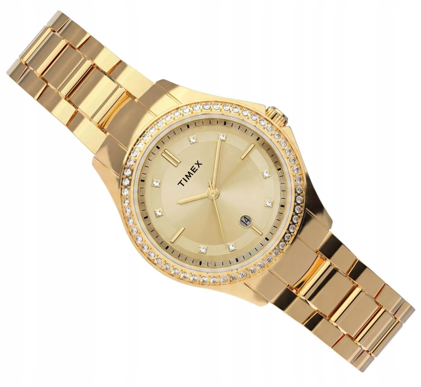 Zlaté Dámské Klasické Elegantní Hodinky Timex Celine 30 mm TW6A04600