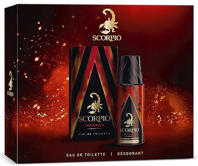 Scorpio Inferno Edt 75 Ml deodorant 150 Ml pánský set