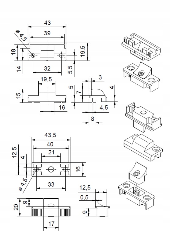 Docisk do okien i drzwi: doszczelnia stabilizuje Rodzaj blokada