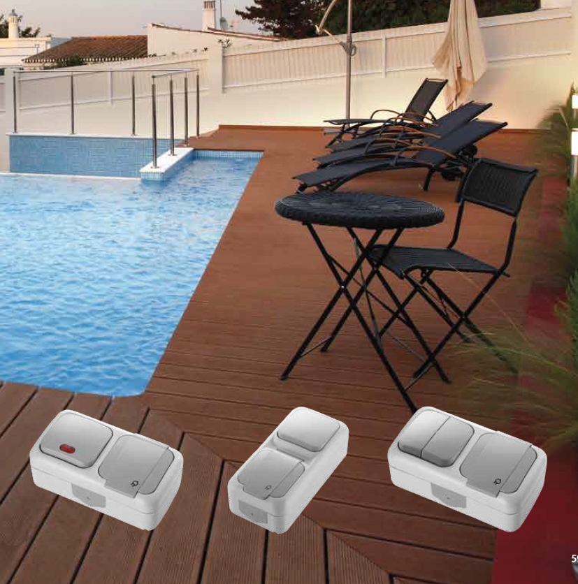 Viko PALMIYE Łącznik natynkowy schodowy podwójny Marka Panasonic