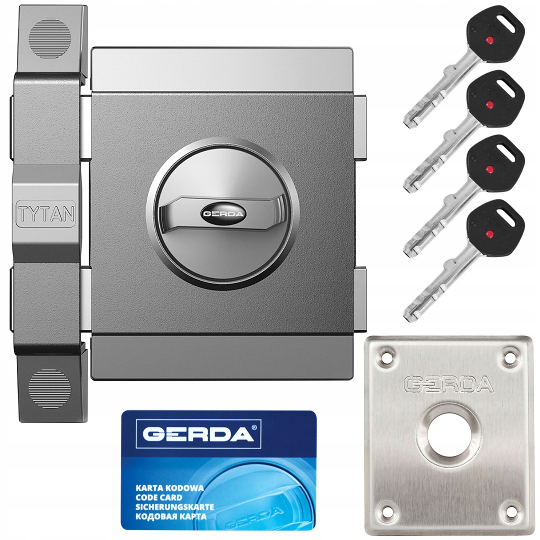 Zámek Tytan Zx horní třídy 7 pravý grafit Gerda