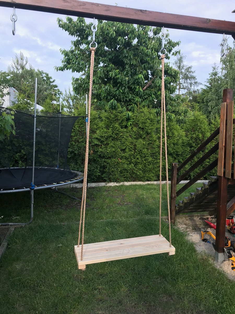 Huśtawka ogrodowa dla dorosłych i dzieci 70/24 cm Rodzaj siedzisko