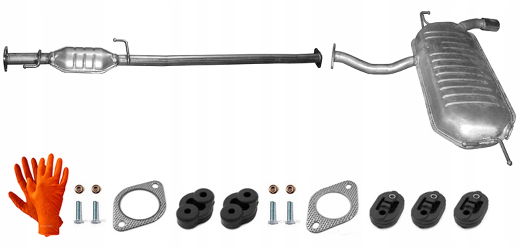 KIA SPORTAGE 2.0 OD 2004r. TŁUMIK ŚRODKOWY KOŃCOWY