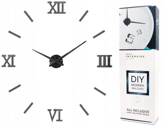 

Zegar Ścienny 3D Diy Lustro Naklejany Na Ścianę