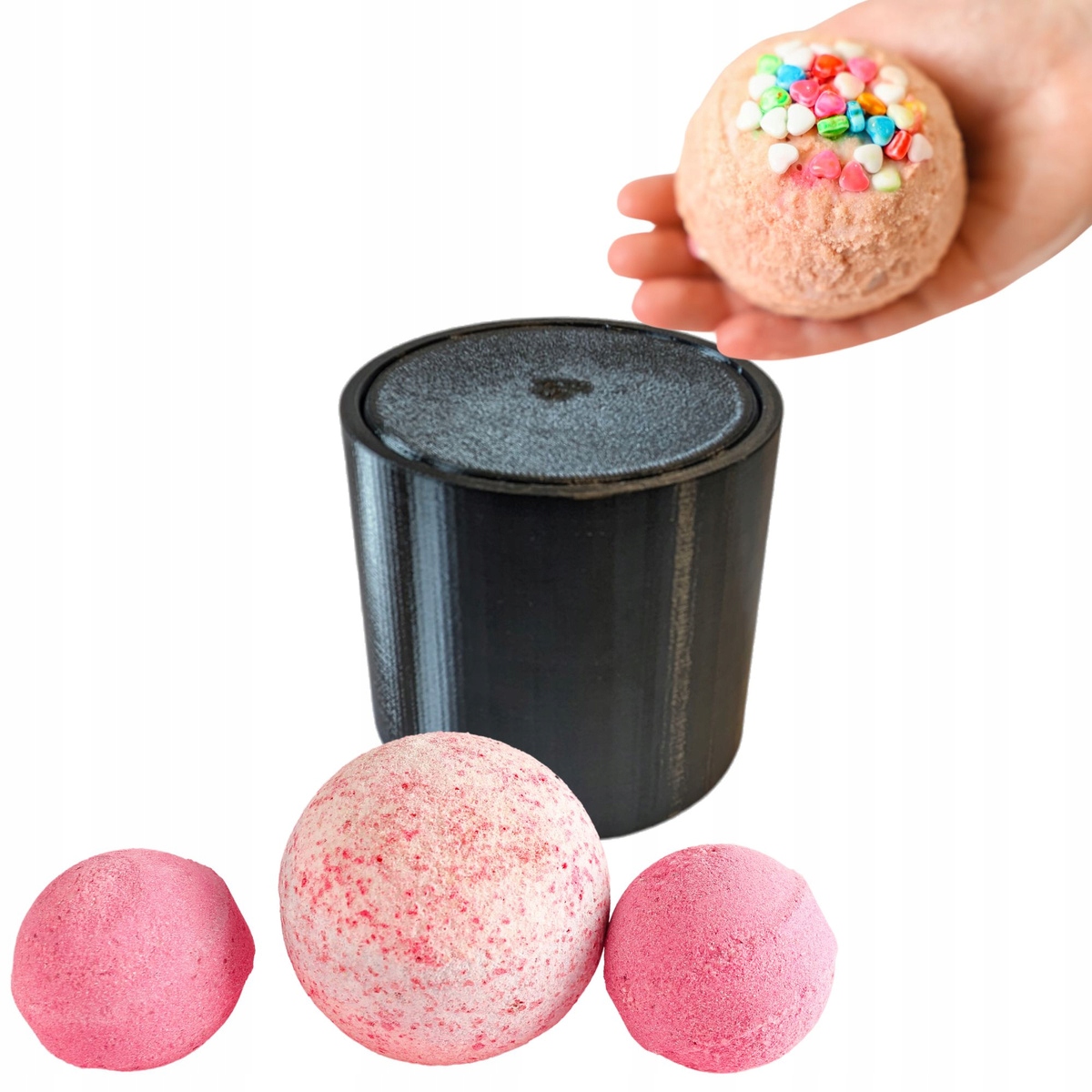 Prasa forma na koupací koule Kula průměr 7,62 cm Formičky na koule