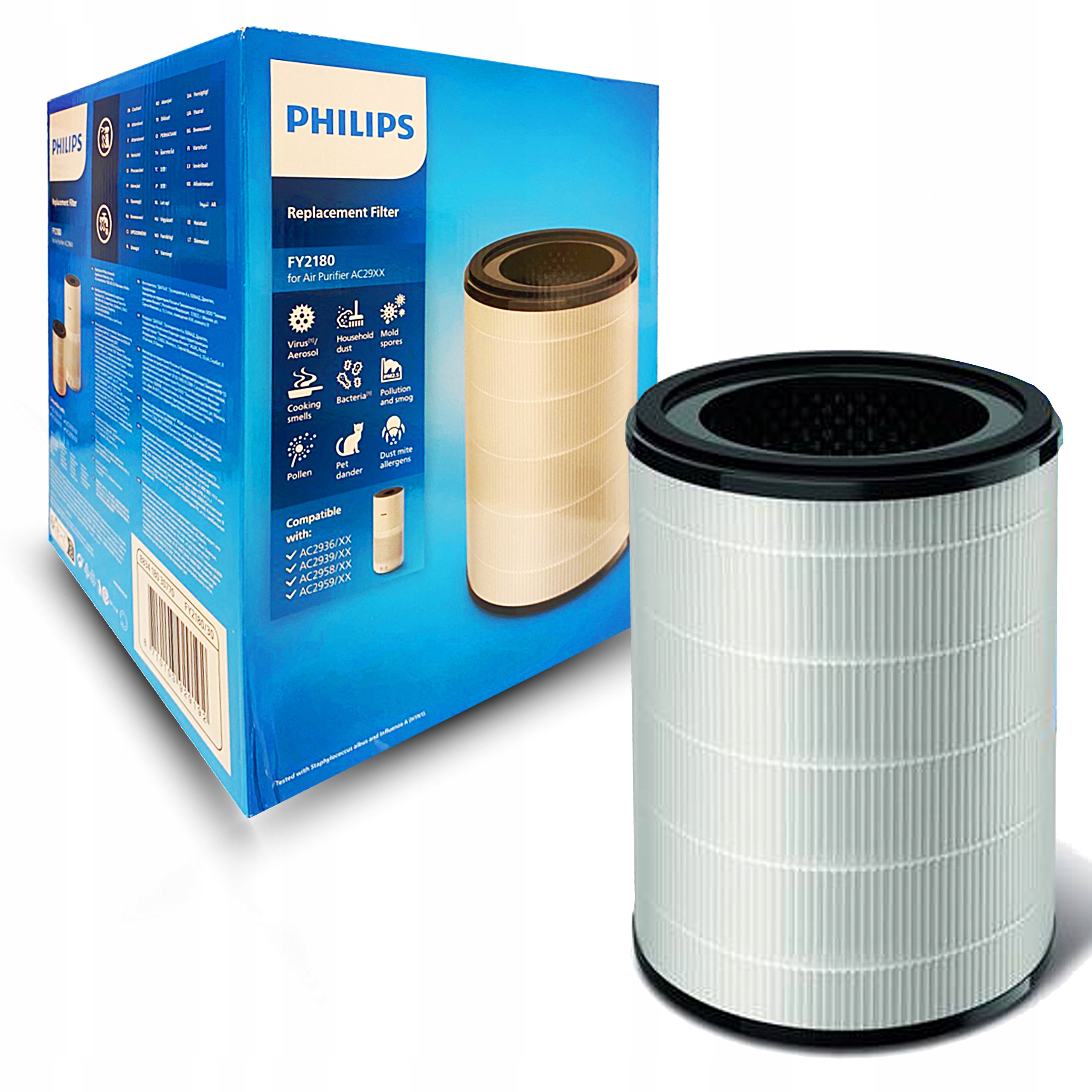 Filtr Do Čističky Philips FY2180/30 Filtr Nano Hepa pro 99,9 % virů