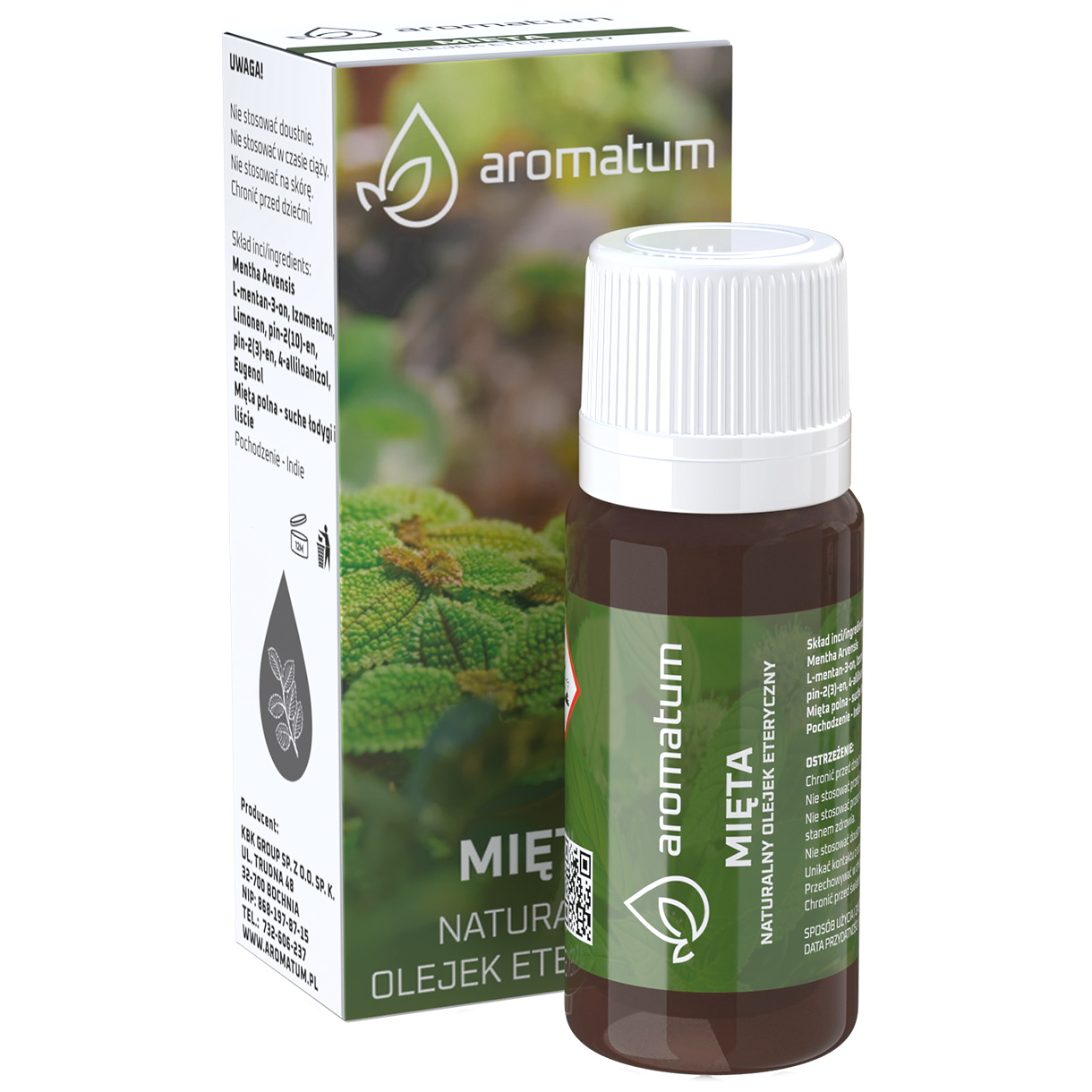 

Olejek Eteryczny Z Mięty Naturalny 12ML Aromatum