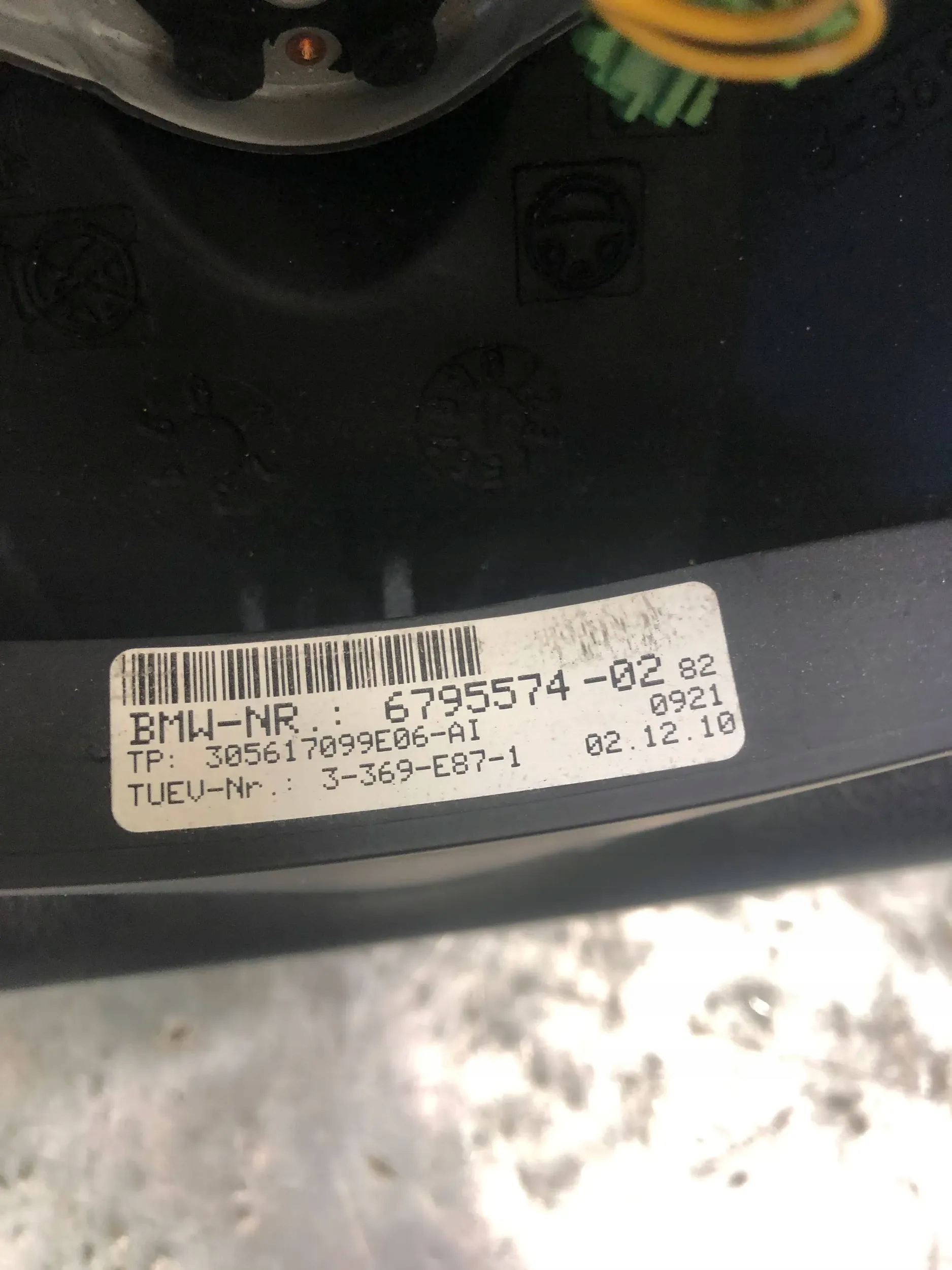 lenkrad Leder MULTIFUNKCJA BMW E87 LIFT 6795574