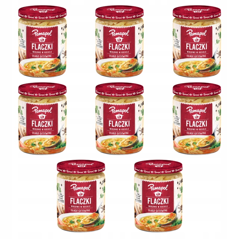 Hovězí dršťky ve vývaru dlouho vařené 500 g Pamapol X8