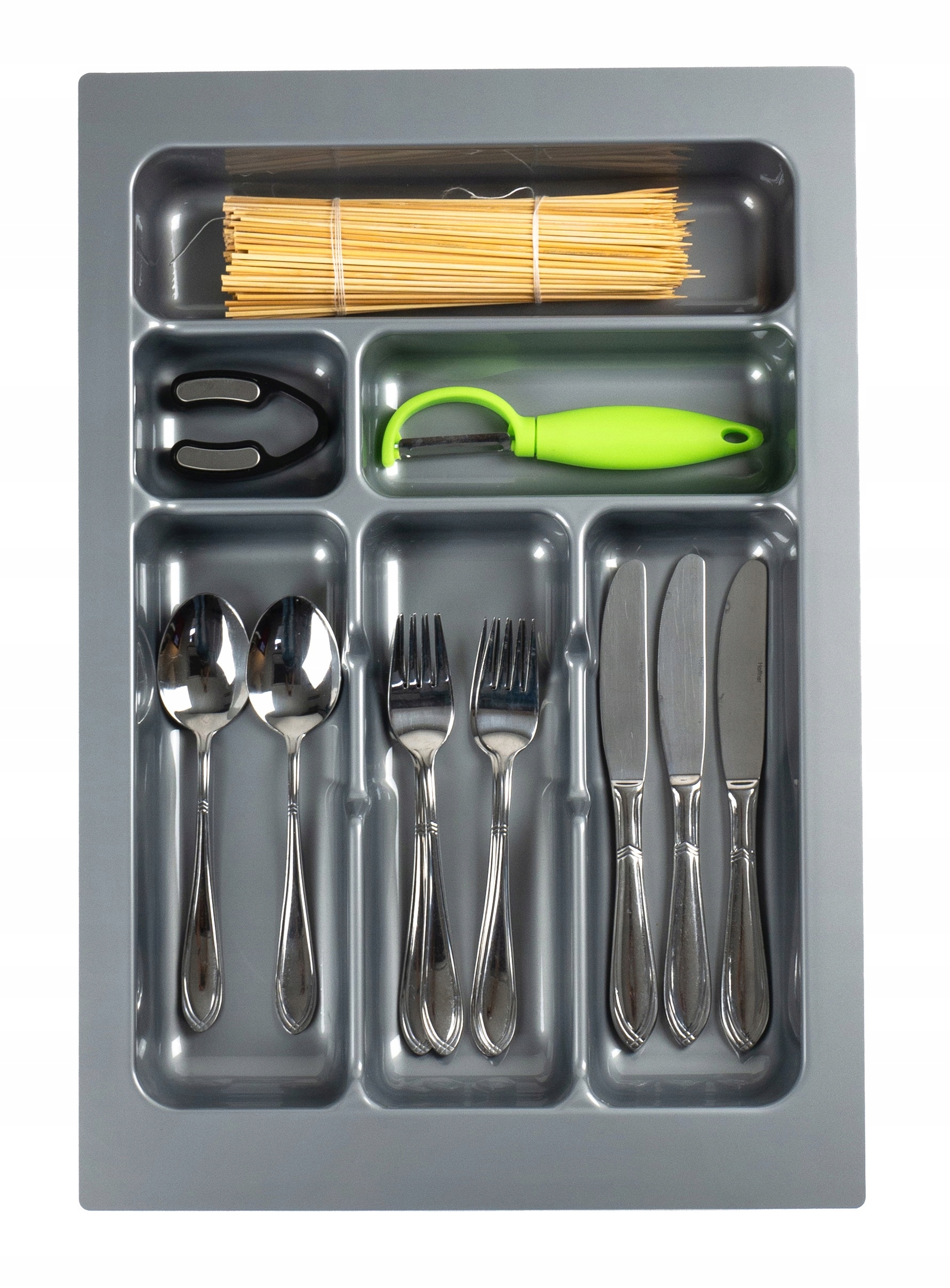 

Wkład Na Sztućce Organizer Do Szuflady 40cm Szary