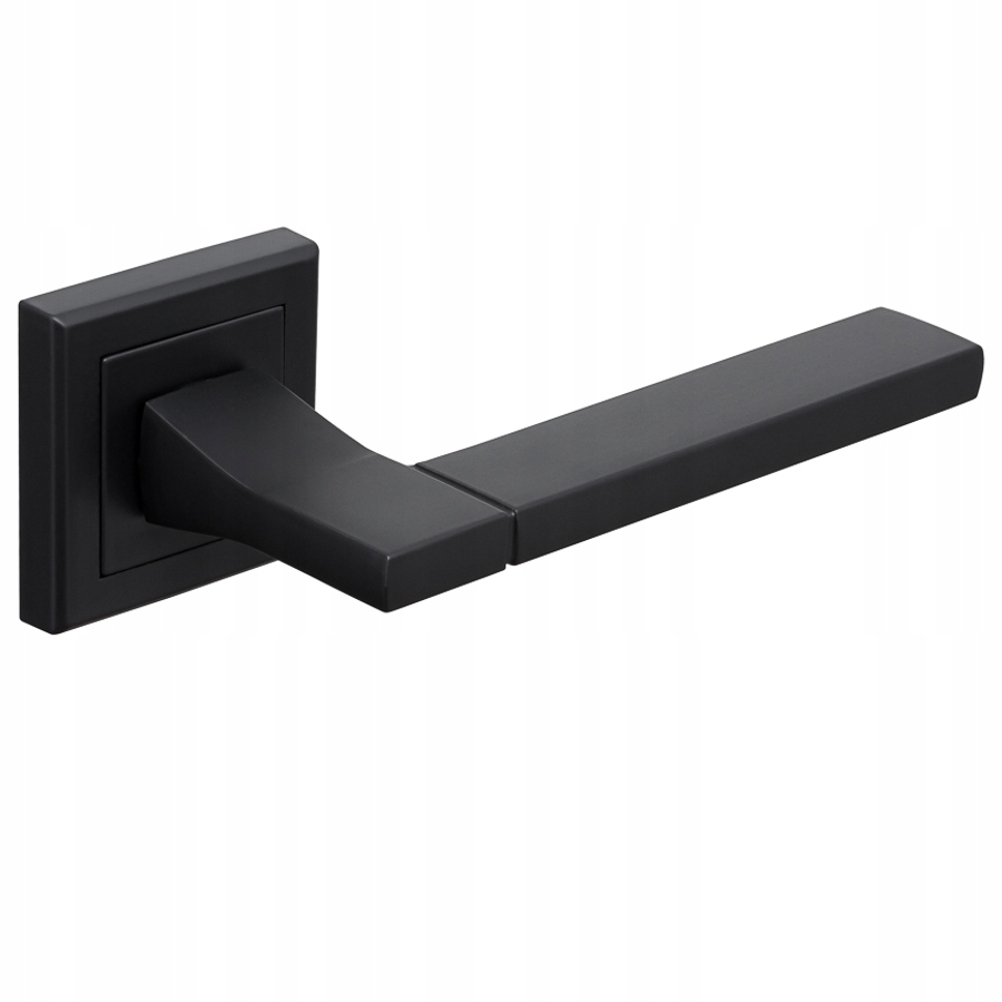 CZARNA KLAMKA DO DRZWI LOFT KOMPLET