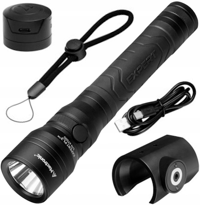 Profesionální ruční svítilna Mactronic Expert Pl 5 tm 1090 Lm Patrol Silná