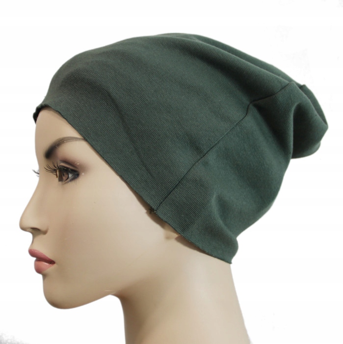 

Czapka Beanie bawełna uniwersalna Khaki