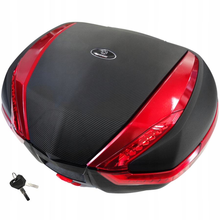 Kufer Moretti, MR-898, 47l czerwony czerwony odblask