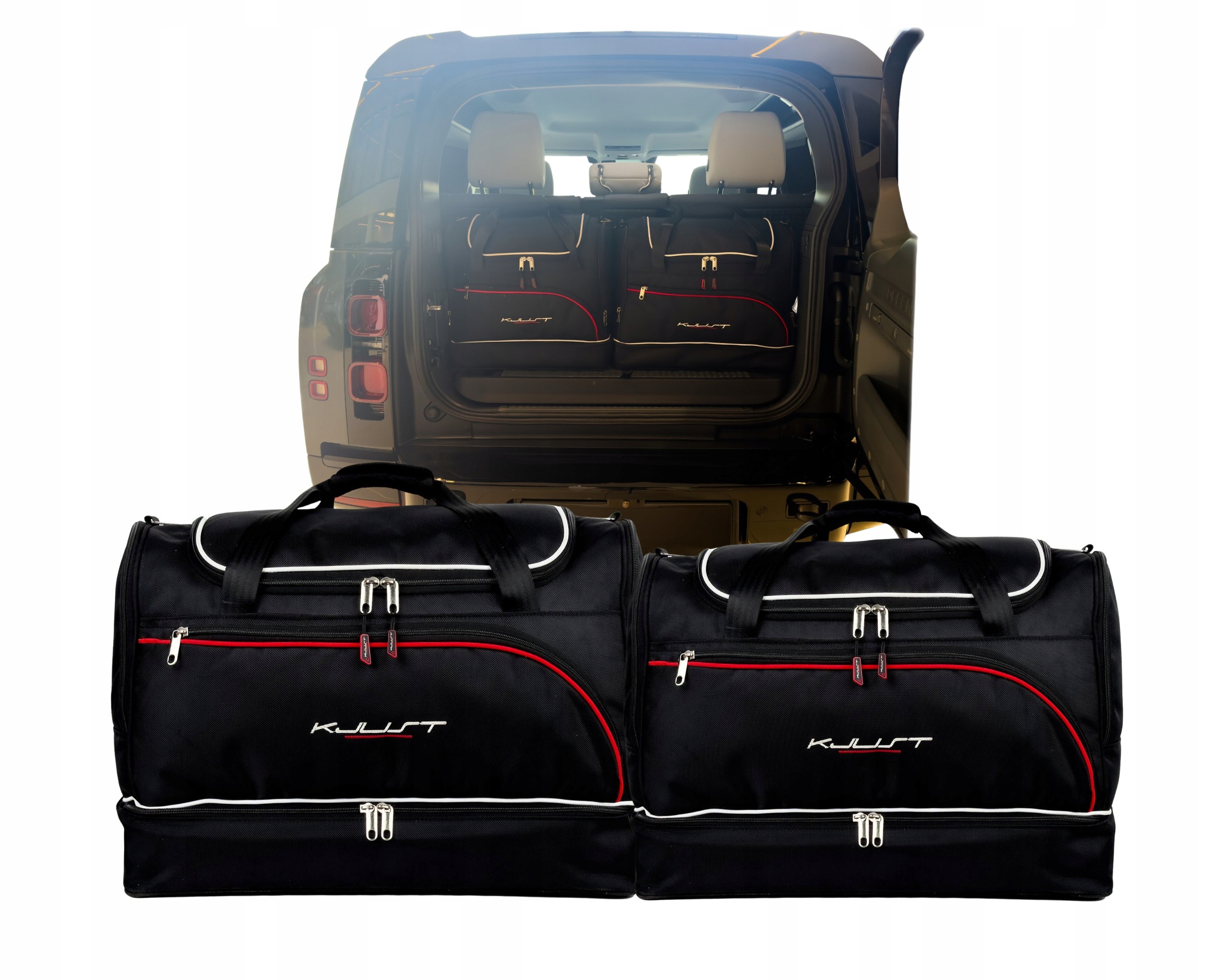 Sada kompletu tašiek Kjust do batožinového priestoru Land Rover Defender 90 2019+
