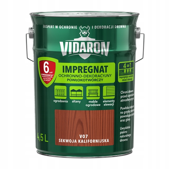 Vidaron Impregnat dekoracyjny 4.5L Sekwoja Kalifor