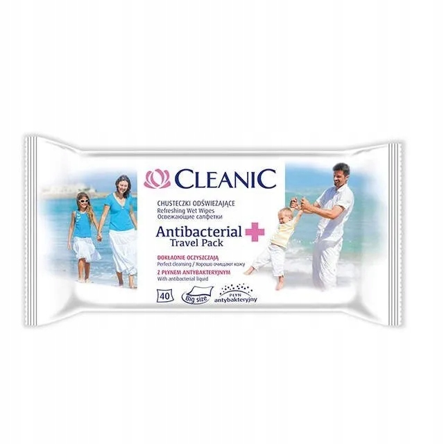 

Cleanic Chusteczki antybakteryjne, 40 szt