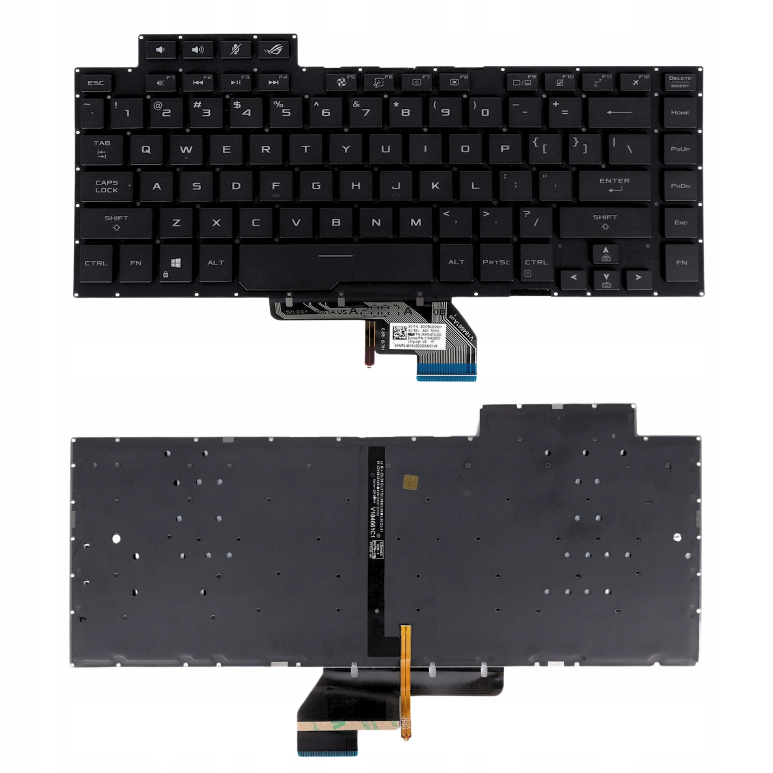 Klávesnica Pre Asus Rog GU502 GU502LU GU502LV GU502DU GX502 GX502GW Led